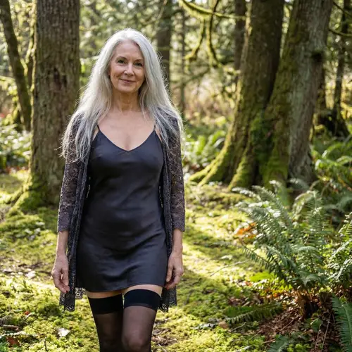Gorgeous Granny in Lingerie: A Nature Fantasy