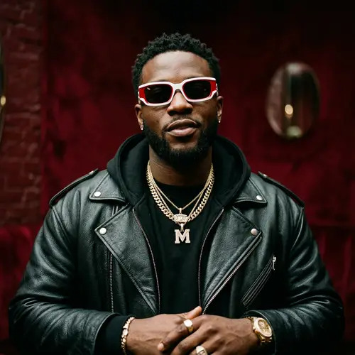 Confident Hip-Hop Style Portrait of a Rapper