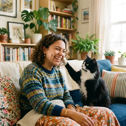 Paisley & Cat Indie: Heartwarming Playful Moment | Website Name