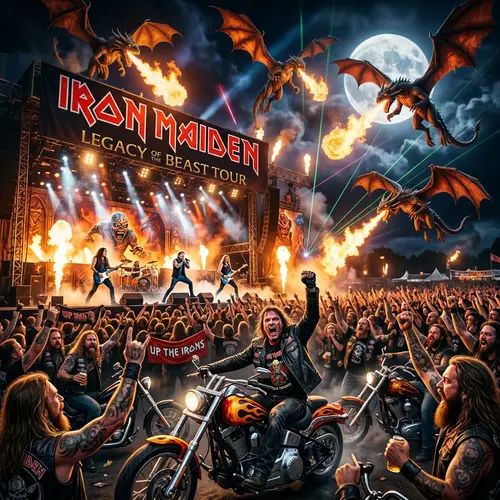 Crazy Bikers and Dragons: Iron Maiden Vibes