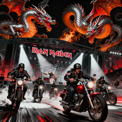 Crazy Bikers and Dragons: Iron Maiden Vibes