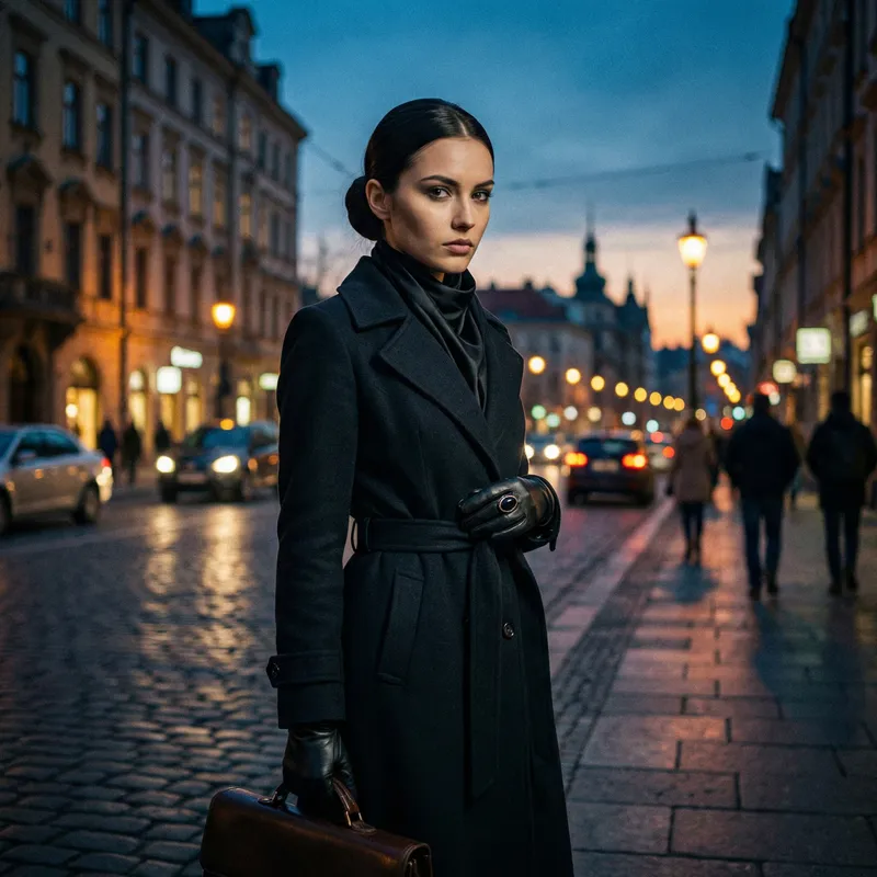 Mysterious Russian Girl from Wednesday in Stylish Mafia Theme