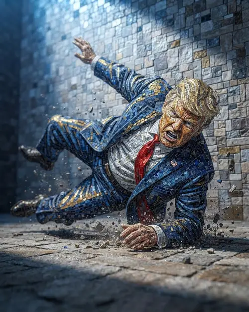 Trump Shows Angry Expression in Recent Image