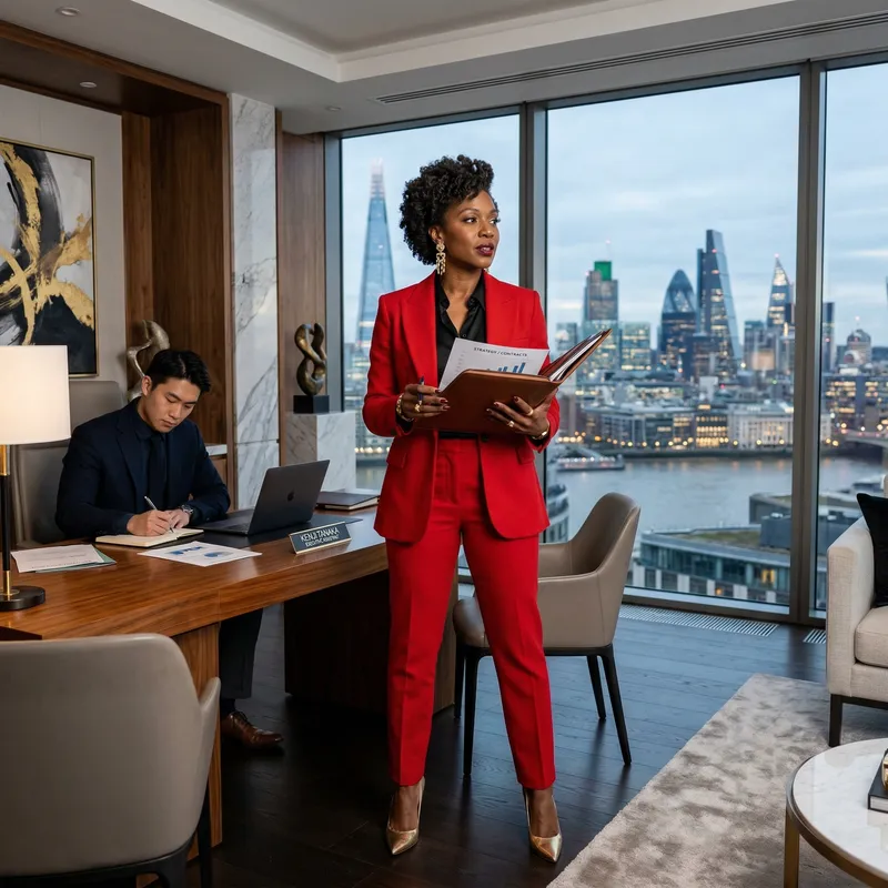 Empowered CEO: Modern Office Elegance