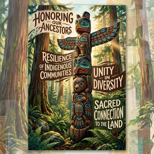 Vibrant Indigenous Cultural Poster Design