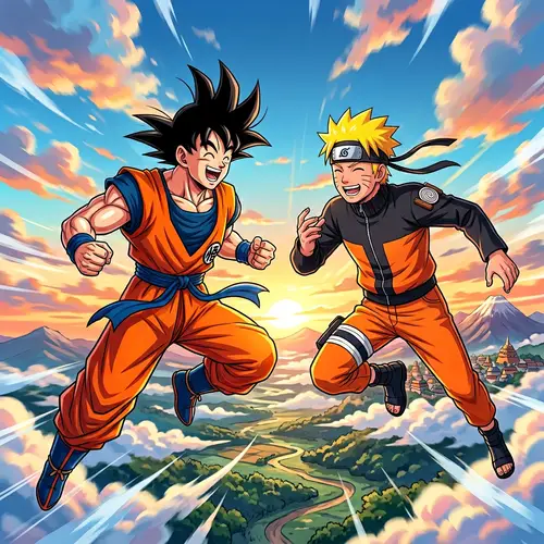 Dynamic Martial Artist and Ninja Duo | Adventure in the Skies