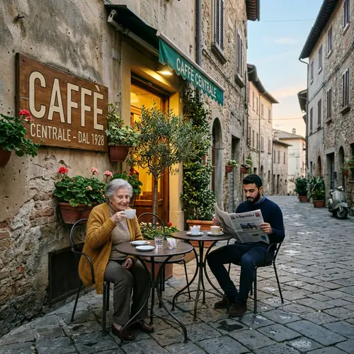 Charming Italian Caffè: Morning Bliss in Italy