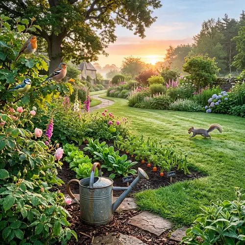 Orto: Lush Green Garden in Morning Light