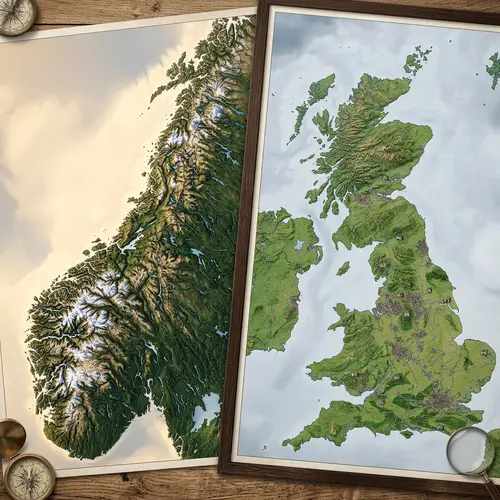 Norway and United Kingdom Geography Comparison
