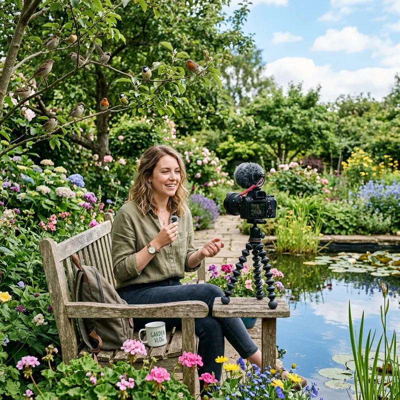 Serene Garden Vlog: Tranquil Beauty Captured