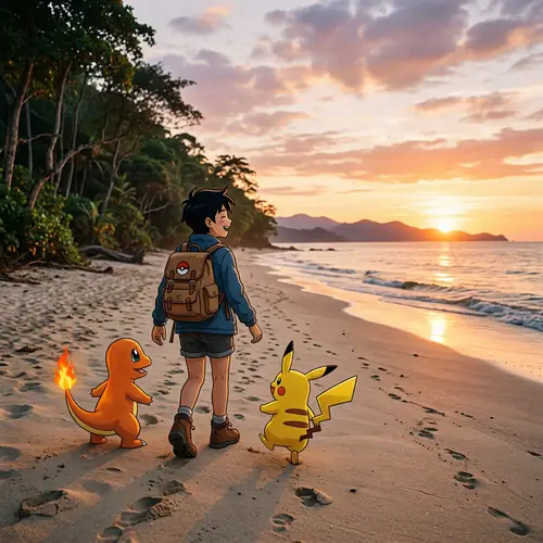 Pokémon Trainer Journey: Charmander & Pikachu Adventure