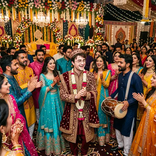 Young Wizard at Pakistani Wedding | Traditional Attire Celebration