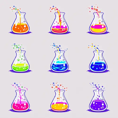 Chemistry Beaker Sprite Sheet - 8 Motion Frames