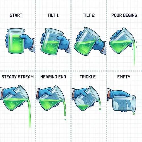 Chemistry Beaker Sprite Sheet - 8 Motion Frames