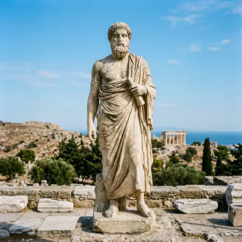 Ancient Greek Stoicism Sculpture Landscape