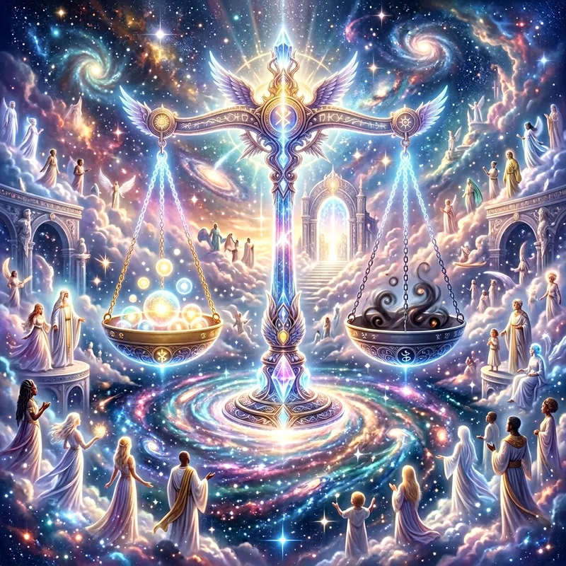 Divine Judgment: A Cosmic Balance of Good and Evil