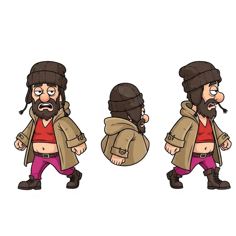 2D Platformer Sprite: Cartoon Character Walking Cycle