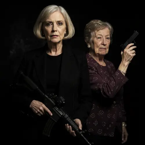 Dramatic Movie Poster: Magda & Esther's Thriller