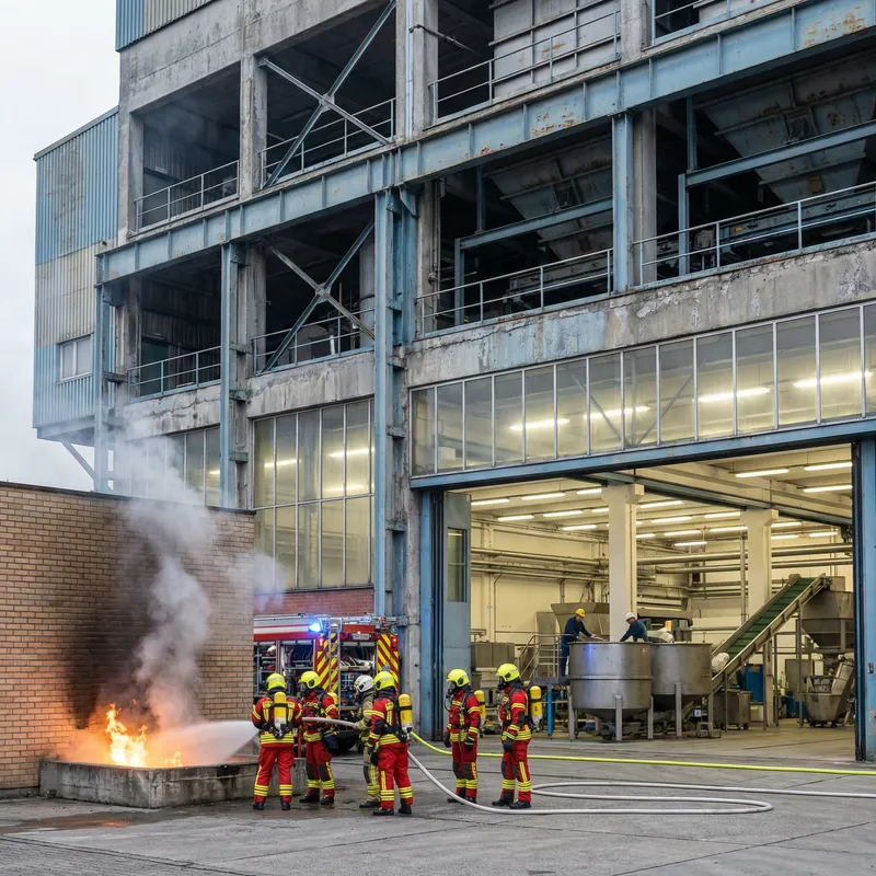 Building Plant with Fire Rescue Operations