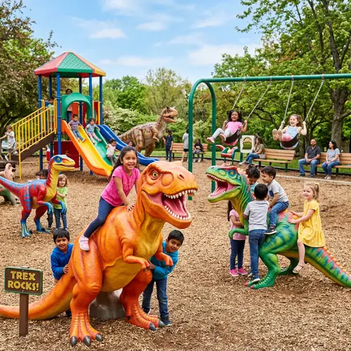 Thrilling Theropod Playground for Fun & Adventure | Kids Play Area