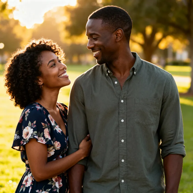 Beautiful Black Couple Together