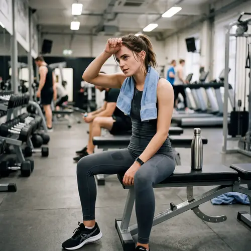 Emma Watson in Tight Gym Wear: A Sweaty Workout Look