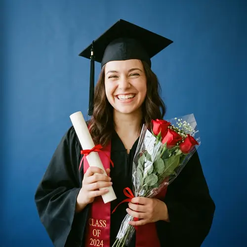 Proud Graduate Celebrating Achievement