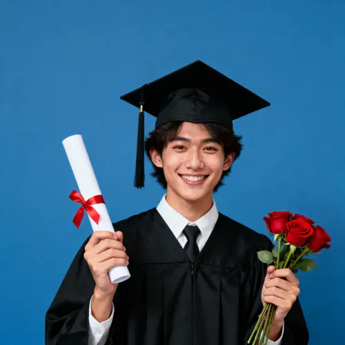 Proud Graduate Celebrating Achievement