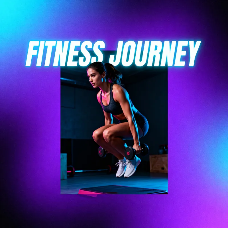Dynamic Fitness Journey Vlog Cover Design