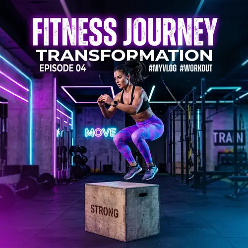 Dynamic Fitness Journey Vlog Cover Design