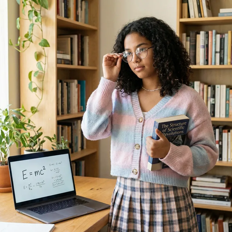 Smart Girl in Study Room Smart Girl in Study Room