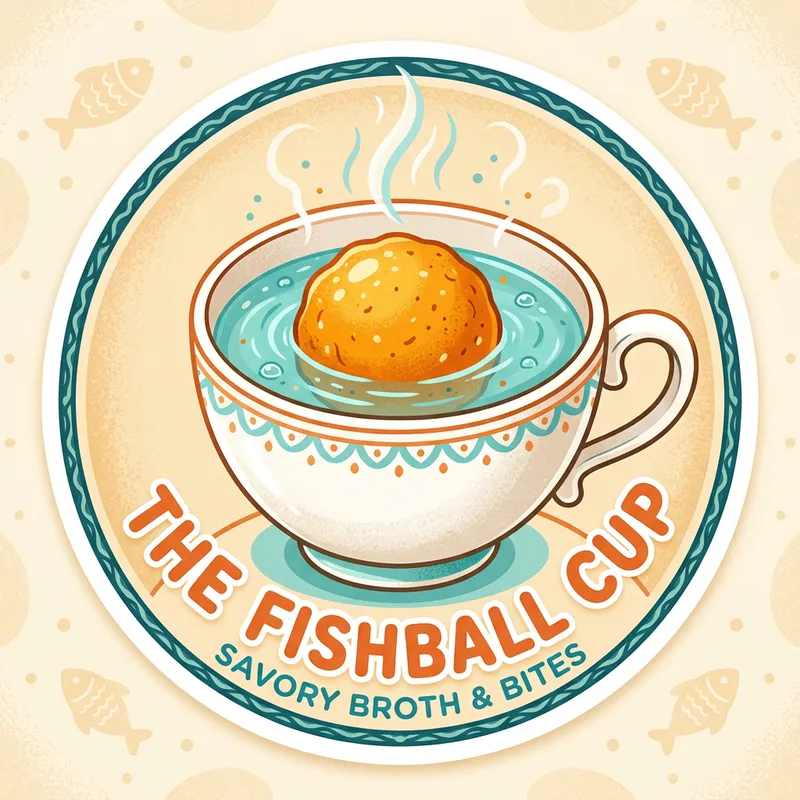 Creative Fishball Cup Logo | Brand Design Services Creative Fishball Cup Logo | Brand Design Services