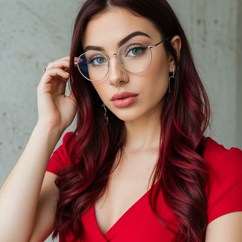 Chic Young Colombian-Spanish Girl with Unique Style Chic Young Colombian-Spanish Girl with Unique Style