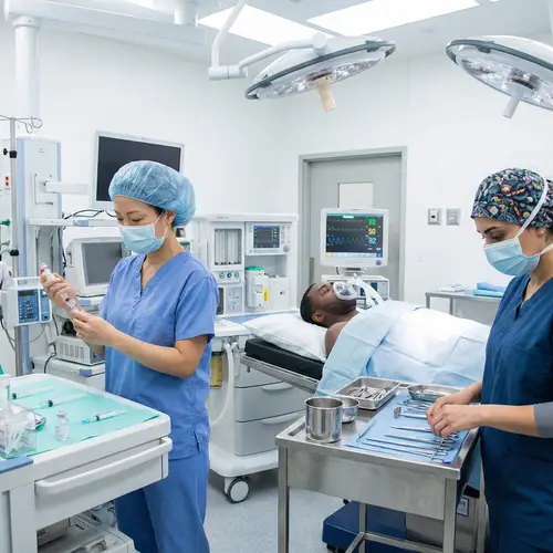 Professional Anesthesia Administration in a Medical Setting