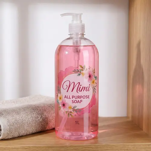 Mimi All Purpose Soap - 1 Liter Pink Liquid Soap