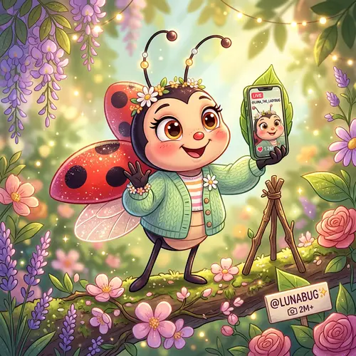 Cute Disney-Inspired Instagram Influencer Bug