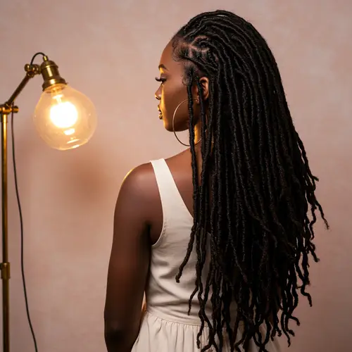 Stunning Black Woman with Locs