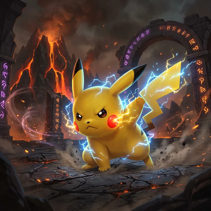 Pikachu Mortal Kombat Style