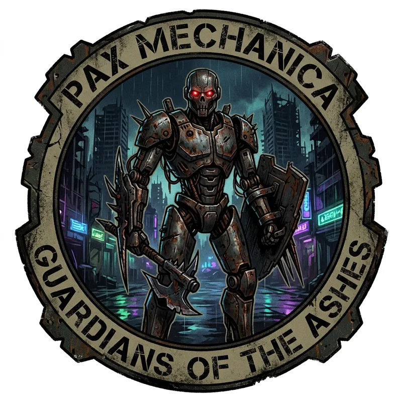 Horror-Themed Robotic Warrior Icon Horror-Themed Robotic Warrior Icon