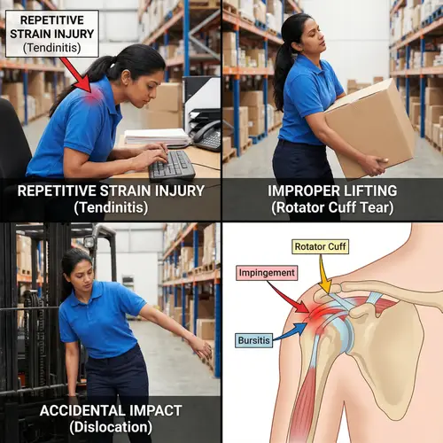 Workplace Shoulder Injuries: Types & Prevention