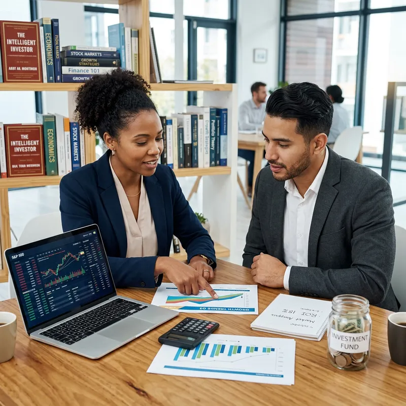 Diverse Investment Discussion in Modern Office Setting