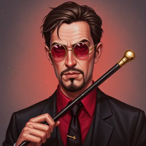 Handsome Man Portrait in Oil Painting