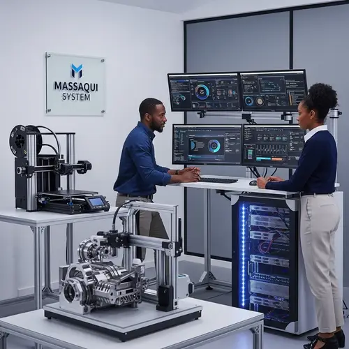 Modern Office Setup with Advanced Technologies