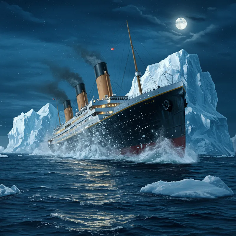 Titanic’s Catastrophic Clash with an Iceberg