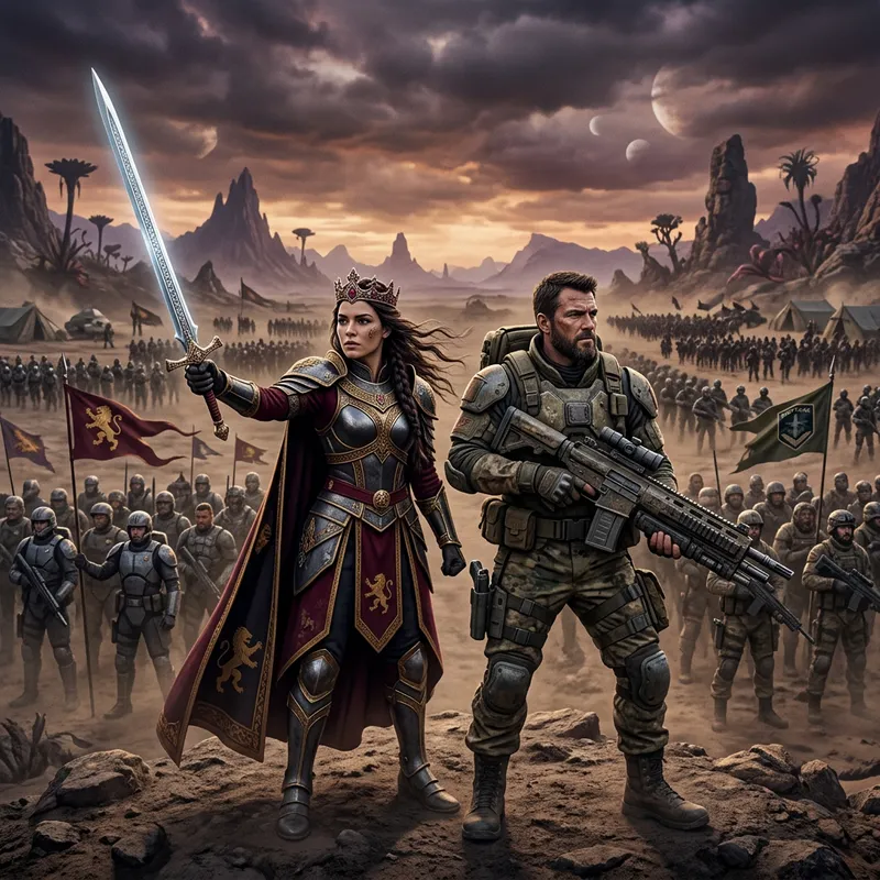 Regal Blade Queen and Jim Raynor - Leadership on Alien Battlefield