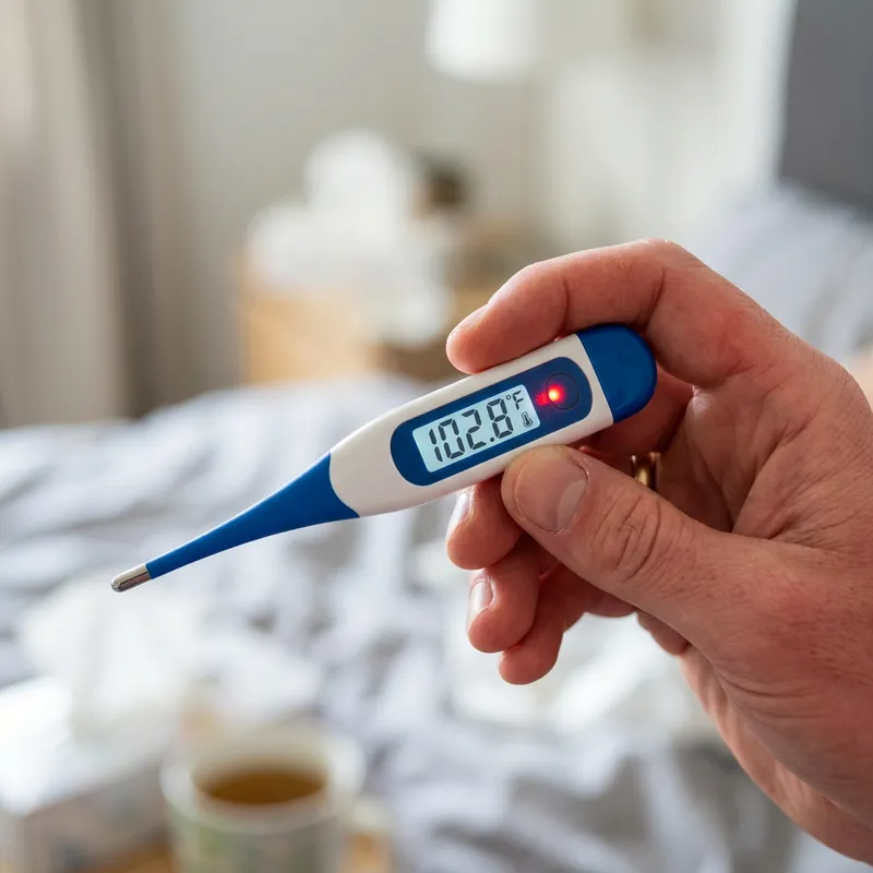 Hand Holding Thermometer - High Temperature Readings Hand Holding Thermometer - High Temperature Readings