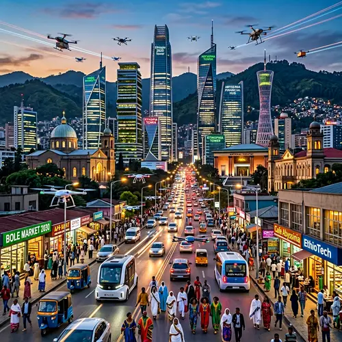 Futuristic Addis Ababa 2030: Modern & Traditional Architecture