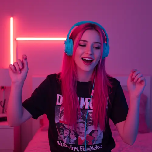 Joca's TikTok Moments with Headphones