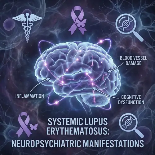 Systemic Lupus Erythematosus Brain Effects: HD Illustration