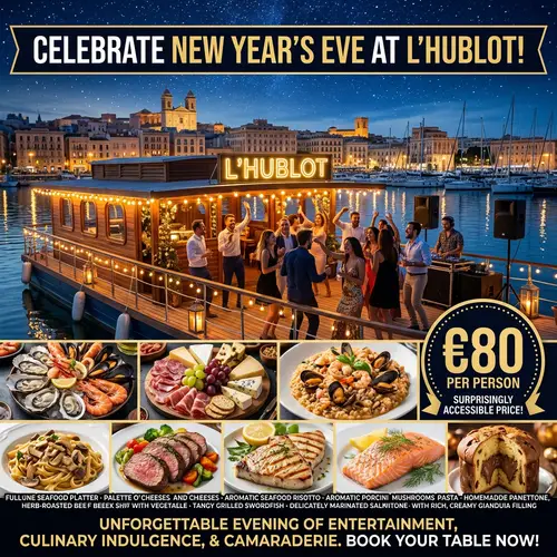 Luxurious New Year's Eve Celebration at L'Hublot, Cagliari Waterfront